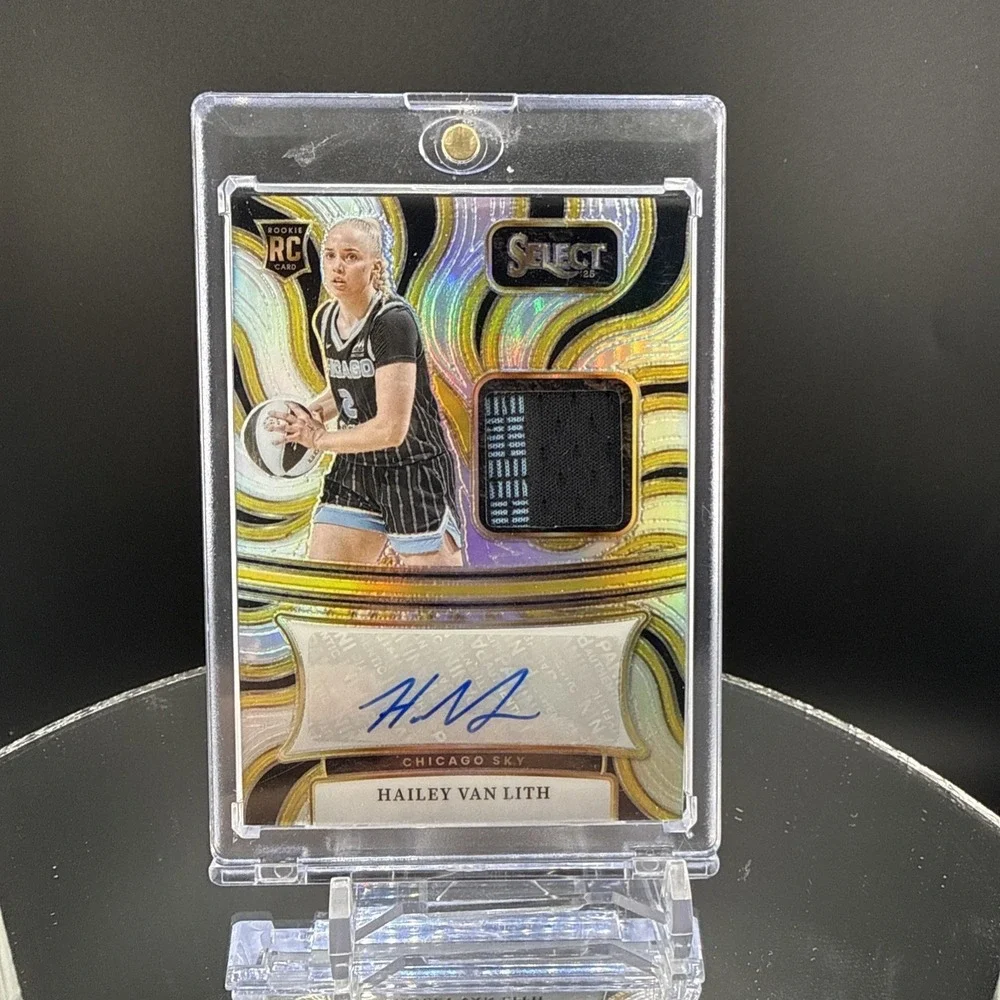 2025 Panini Select WNBA Hailey Van Lith Chicago Sky RC Patch Auto Prizm #AM-HVL